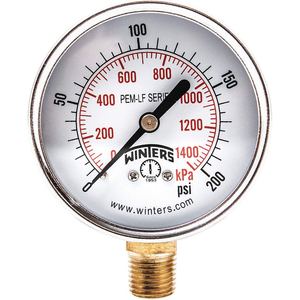 WINTERS INSTRUMENTS PCT322LF Gauge Pressure 0 to 60 psi 4-1/2 Inch | AG9HFZ 20JN16