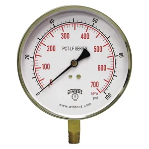 WINTERS INSTRUMENTS PCT323LF Gauge Pressure 0 to 100 psi 4-1/2 Inch | AG9HGA 20JN17