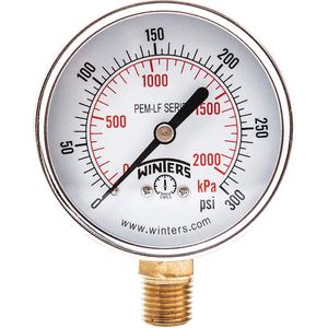 WINTERS INSTRUMENTS PCT324LF Manometerdruck 0 bis 160 psi 4-1/2 Zoll | AG9HGB 20JN18