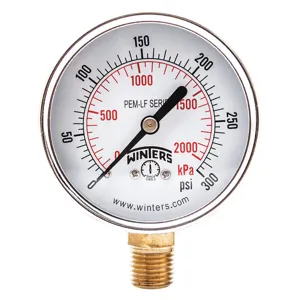 WINTERS INSTRUMENTS PCT324LF Gauge Pressure 0 to 160 psi 4-1/2 Inch | AG9HGB 20JN18