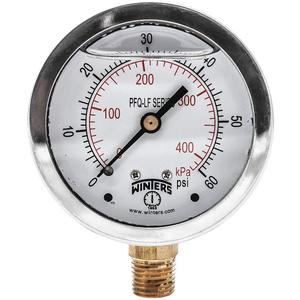 WINTERS INSTRUMENTS PCT325LF Gauge Pressure 0 to 200 psi 4-1/2 Inch | AG9HGC 20JN19