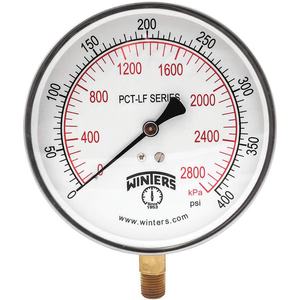 WINTERS INSTRUMENTS PCT321LF Manometerdruck 4-1/2 Zoll 0 bis 30 psi | AH7HFH 36TV47