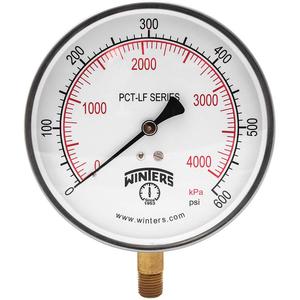 WINTERS INSTRUMENTS PCT331LF Manometerdruck 4-1/2 Zoll 0 bis 600 psi | AH7HFK 36TV49