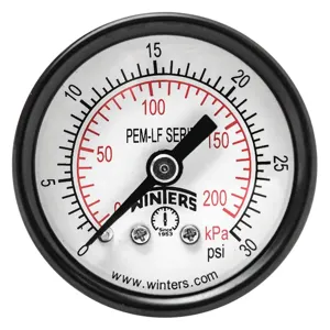 WINTERS INSTRUMENTS PEM1400LF Gauge Pressure 1-1/2 Inch 0 to 30 psi | AH7HFZ 36TV62