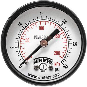 WINTERS INSTRUMENTS PEM1402LF Manometerdruck 2 Zoll 0 bis 30 psi | AH7HGB 36TV64