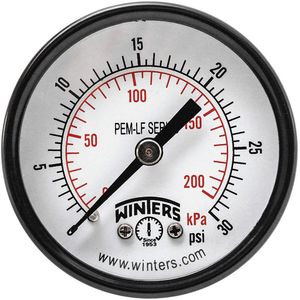 WINTERS INSTRUMENTS PEM1403LF Manometerdruck 2 Zoll 0 bis 30 psi | AH7HGC 36TV65