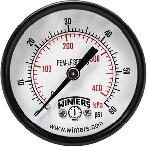 WINTERS INSTRUMENTS PEM1404LF Manometerdruck 2 Zoll 0 bis 60 psi | AH7HGD 36TV66
