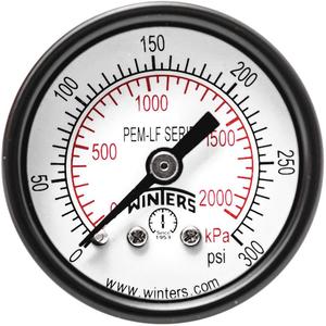 WINTERS INSTRUMENTS PEM1423LF Manometerdruck 1-1/2 Zoll 0 bis 300 psi | AH7HGQ 36TV77