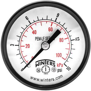 WINTERS INSTRUMENTS PEM1429LF Manometerdruck 2 Zoll 0 bis 15 psi | AH7HGX 36TV83