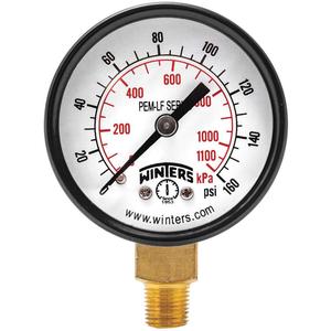 WINTERS INSTRUMENTS PEM197LF Manometerdruck 2 Zoll 0 bis 160 psi | AH7HHJ 36TV94