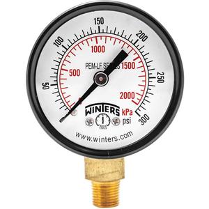 WINTERS INSTRUMENTS PEM198LF Manometerdruck 2 Zoll 0 bis 300 psi | AH7HHK 36TV95