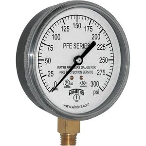WINTERS INSTRUMENTS PFE3933R1 Pressure Gauge Sprinkler for Water Media | AH8KRM 38VL11