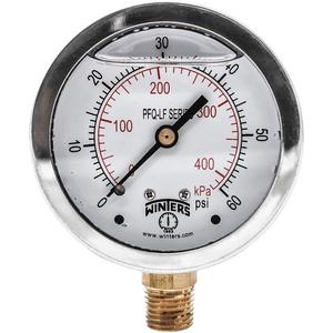 WINTERS INSTRUMENTS PFQ803LF Manometerdruck 0 bis 60 psi 2-1/2 Zoll | AG9HHE 20JN44
