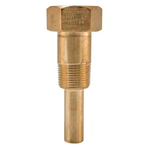 WINTERS INSTRUMENTS TIW03LF Industrial Thermowell 3.5 Inch Stem Brass | AH8KRQ 38VL16