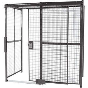 WIRECRAFTERS 10102RW Welded Wire Partition 2 Sided Slide Door | AC6QCT 35W465