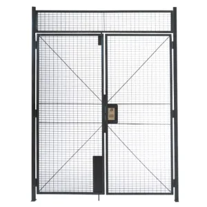 WIRECRAFTERS DHD8712 Double Hinged Door Woven Wire Partition | AC6QHM 35W576