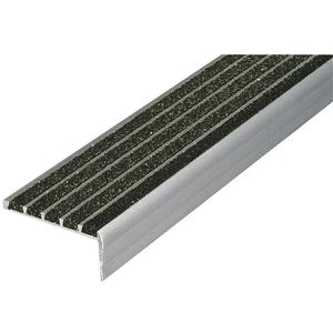WOOSTER PRODUCTS 132BLA4 Safety Stair Nosing Black Extruded Alumiunium | AB6AZV 20X821