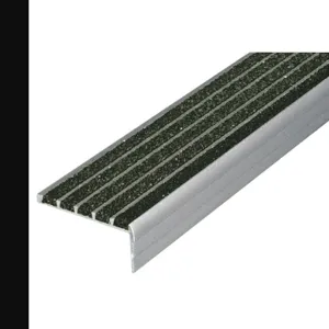 WOOSTER PRODUCTS 132BLA5 Safety Stair Nosing Black Extruded Alumiunium | AB6AZW 20X822