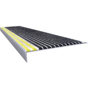 WOOSTER PRODUKTE 500BY5 Treppenlauf schwarz mit Sicherheitsgelb Aluminium vorne | AC3JBQ 2TVA4