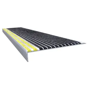 WOOSTER PRODUCTS 511BY5 Stair Tread Black With Safety Yellow Front Aluminium | AC3JBW 2TVA9