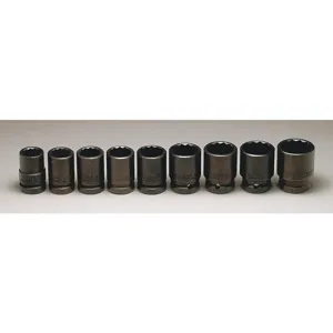 WRIGHT TOOL 603 Standard Impact Socket Set, 3/4 Inch Drive, 12 Point, Pack Of 9 | AG6UNR 48J304