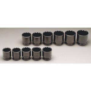 WRIGHT TOOL 604 Standard Impact Socket Set, 3/4 Inch Drive, 12 Point, Pack Of 11 | AG6UNT 48J305