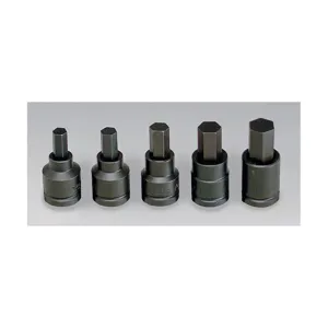 WRIGHT TOOL 606 Standard Impact Hex Bit Socket Set, 3/4 Inch Drive, Pack Of 5 | AG6UNW 48J308