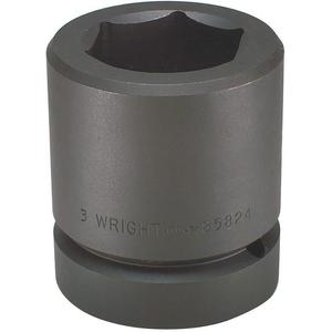 WRIGHT TOOL 858-140MM Metric Standard Impact Socket, 2-1/2 Inch Drive, 6 Point, 140mm | AG6URN 48J378