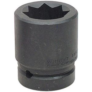WRIGHT TOOL 8810 Impact Socket, Double Square, 1 Inch Drive, 8 Point, 1-3/16 Inch Size | AG6UHK 48J320