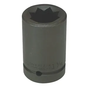 WRIGHT TOOL 8934R Deep Impact Socket, Double Square, 1 Inch Drive, 8 Point, 1-1/6 Inch Size | AG6UPM 48J331