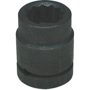 WRIGHT TOOL 8740 Standard Impact Socket, 1 Inch Drive, 12 Point, 1-1/4 Inch Size | AF8NGX 29AN91