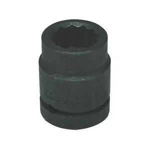 WRIGHT TOOL 8760 Standard Impact Socket, 1 Inch Drive, 12 Point, 1-7/8 Inch Size | AF8NHF 29AN99