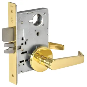 YALE AUR8802FL x 605 Heavy Duty Mortise Lockset Lever Privacy | AD7FNP 4ECH5