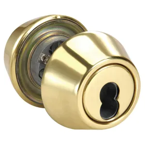 YALE B-D122 x 605 Deadbolt Bright Brass | AE6XLE 5VTH0