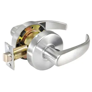 YALE PB4601LN x 626 Door Lever Lockset Curved Dull Chrome | AE6XFE 5VRU3