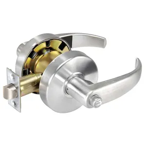 YALE PB4602LN x 626 Door Lever Lockset Curved Privacy Grade 2 | AE6XFG 5VRU5