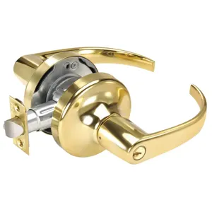 YALE PB4707LN x 605 Door Lever Lockset Curved Entry Grade 1 | AE6XEQ 5VRR6