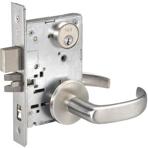 YALE PBR8867FL x 626 x YMS Mortise Lockset Lever Curved Lever Rose | AE6XJP 5VTD3