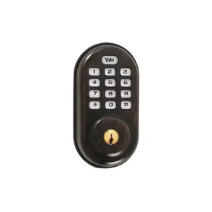 YALE YRD216HA10BP Electronic Keyless Deadbolt ZigBee Bronze | AH9DNN 39UM31