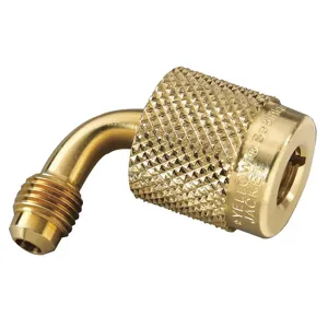 YELLOW JACKET 19209 Quick Coupler, 90 Deg. Bend, 1/4 Inch x 1/4 Inch Male Flare | AC7DTF 38D866