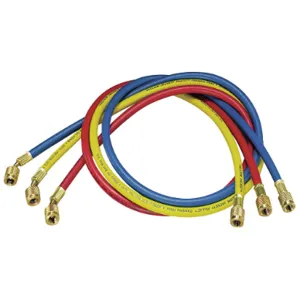 YELLOW JACKET 21985 Charging Hose, 1/4 Inch Size, Pack of 3 | AB4APU 1WLH1