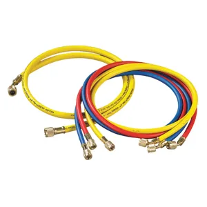 YELLOW JACKET 21990 Charging Hose, 60 Inch Length, 3/8 Inch Size | AG3NCJ 33NT64