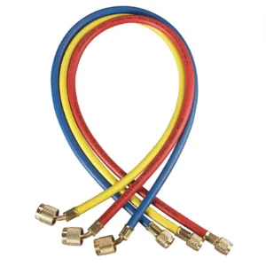 YELLOW JACKET 22985 Charging Hose, 45 Deg. Fitting, Low-loss, 60 Inch Size | AA4EQU 12H942