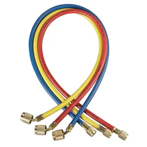 YELLOW JACKET 22986 Charging Hose, 72 Inch Hose, 1/4 Inch Size, Pack of 3 | AC7DTT 38D877