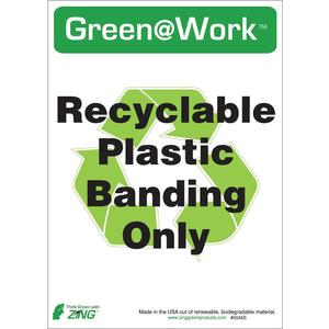 ZING 0046S Recycling-Etikett - 5er-Pack | AE4DZT 5JMZ7