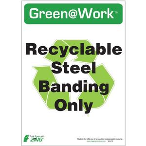 ZING 0047S Recycling-Etikett - 5er-Pack | AE4EDV 5JNA0