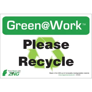 ZING 1009S Recycle Label - Pack Of 5 | AE4DYP 5JMX1