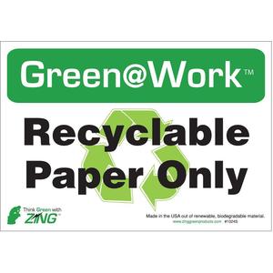 ZING 1026S Recycle Label - Pack Of 5 | AE4DZC 5JMY3