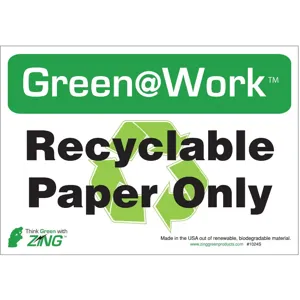 ZING 1026S Recycle Label - Pack Of 5 | AE4DZC 5JMY3