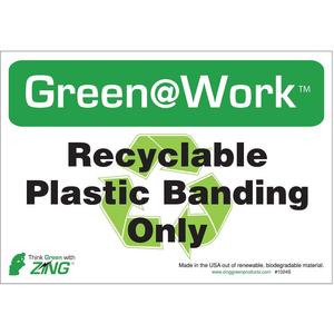 ZING 1046S Recycling-Etikett - 5er-Pack | AE4DZU 5JMZ8